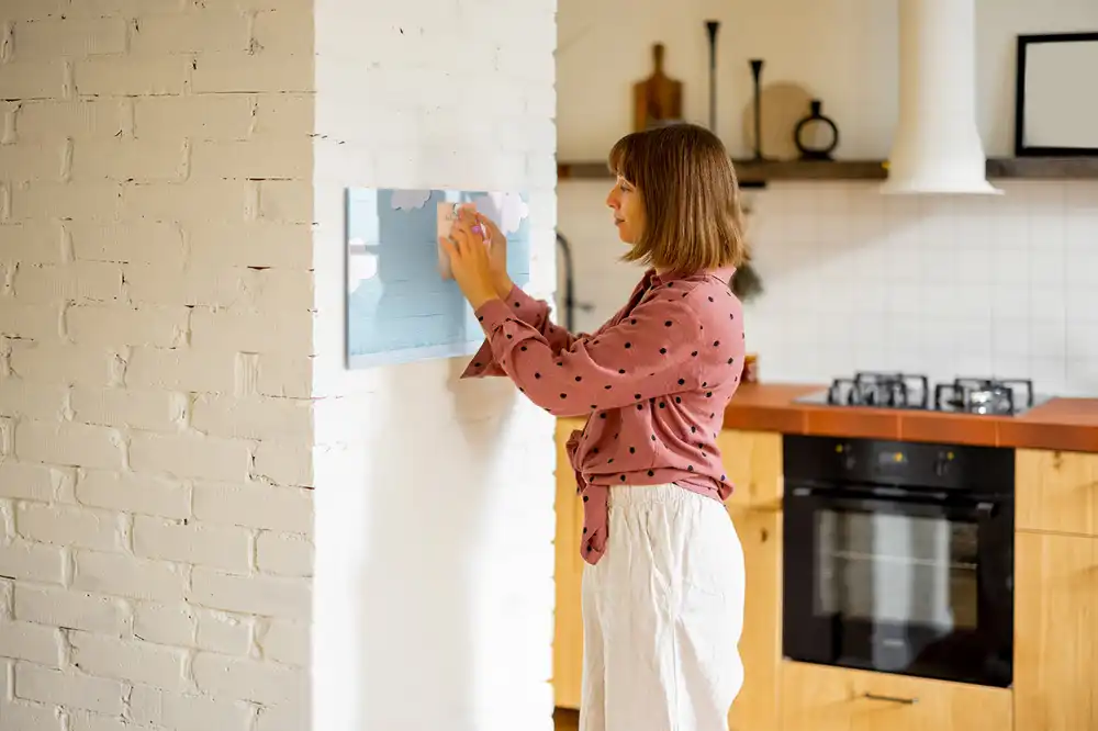 Dětská magnetická a křídová kreslící tabule