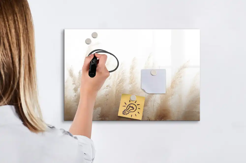 Magnetická kreslicí tabule s motivem podzimní abstraktní abstrakce obilí