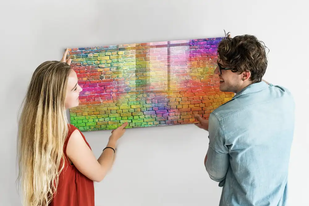 Magnetická tabule na kreslení s efektem malované stěny