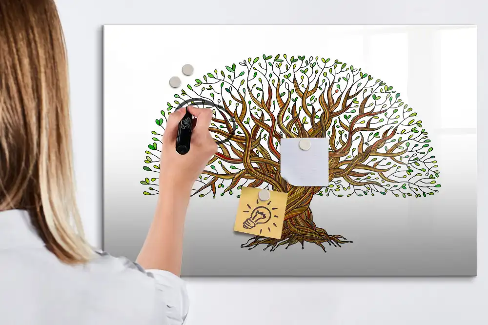 Dětská magnetická kreslící tabule s motivem kořenů stromů