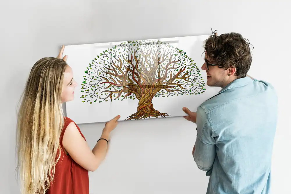 Dětská magnetická kreslící tabule s motivem kořenů stromů