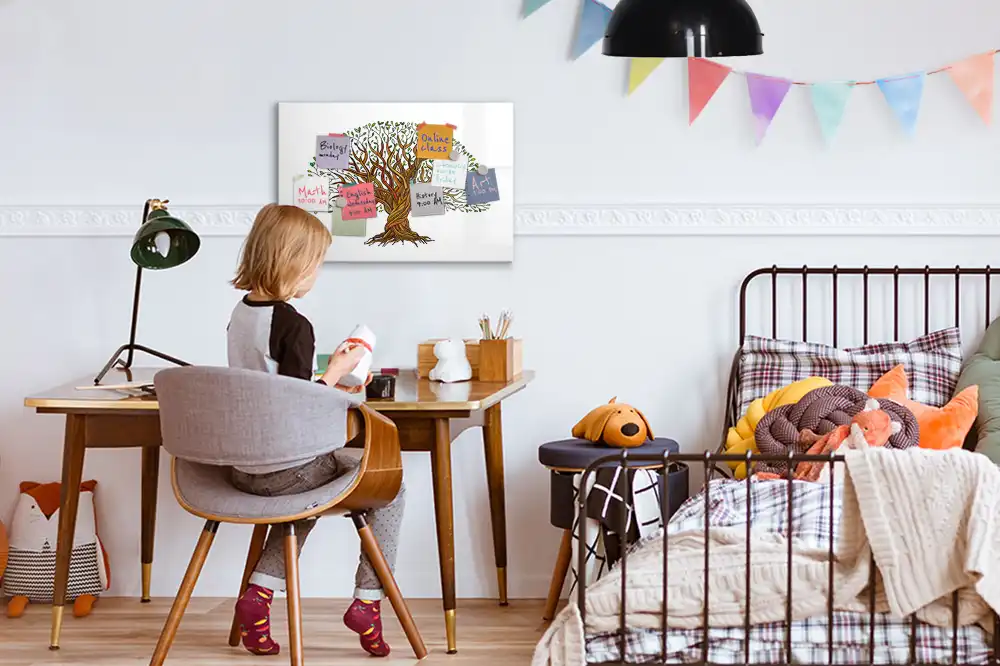 Dětská magnetická kreslící tabule s motivem kořenů stromů