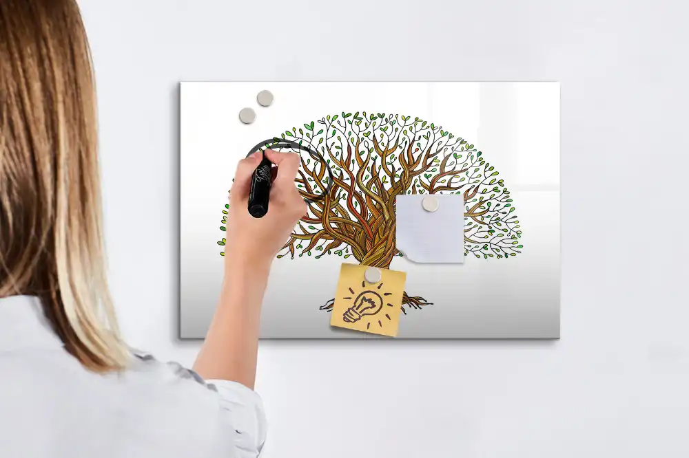 Dětská magnetická kreslící tabule s motivem kořenů stromů