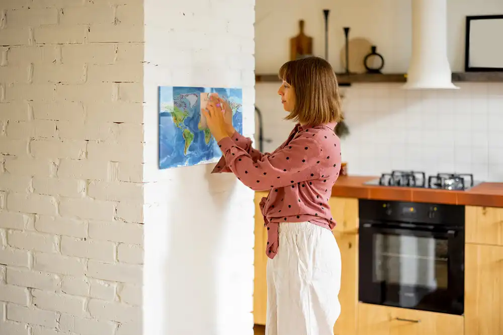 Magnetická kreslící tabulka pro děti s motivem zeměkoule