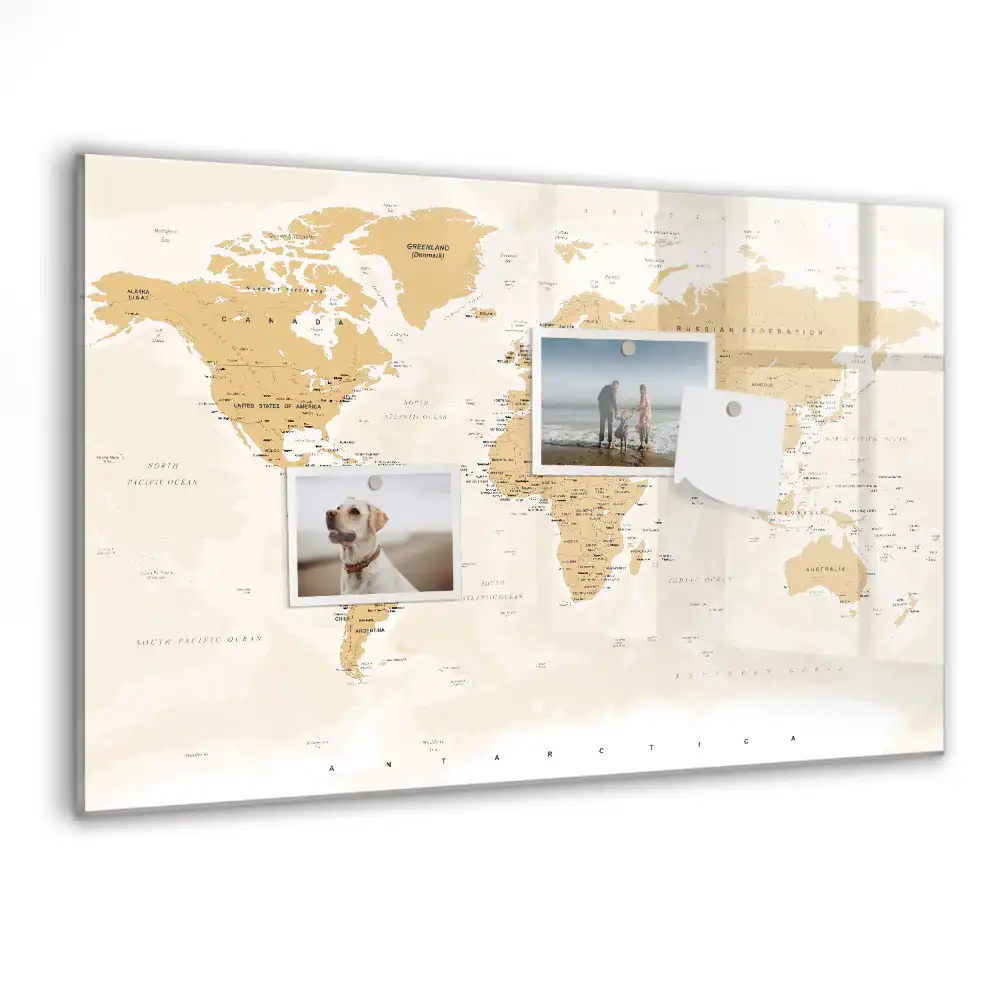 Magnetická kreslící tabule pro děti s mapou světa
