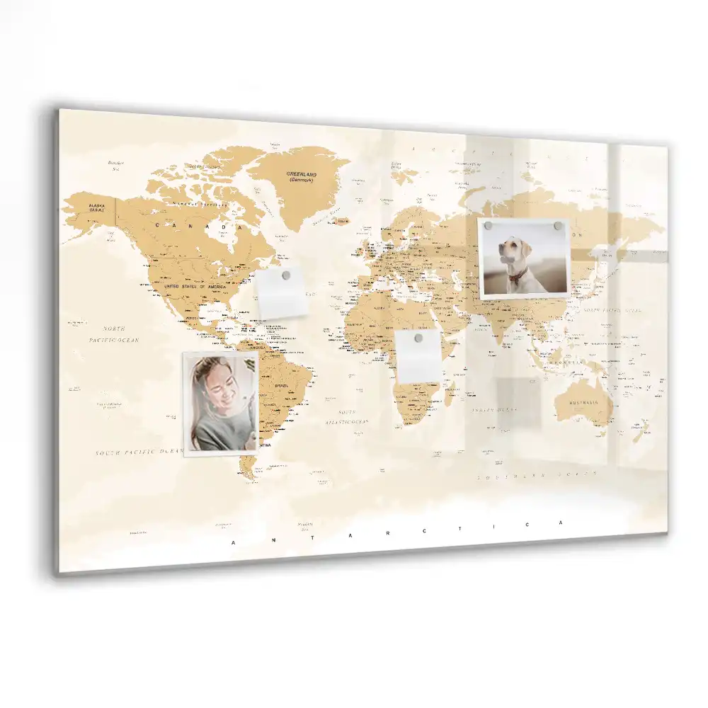 Magnetická kreslící tabule pro děti s mapou světa