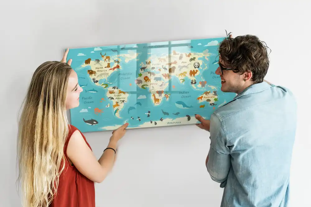 Magnetická kreslící tabule pro děti s motivem zvířat světa