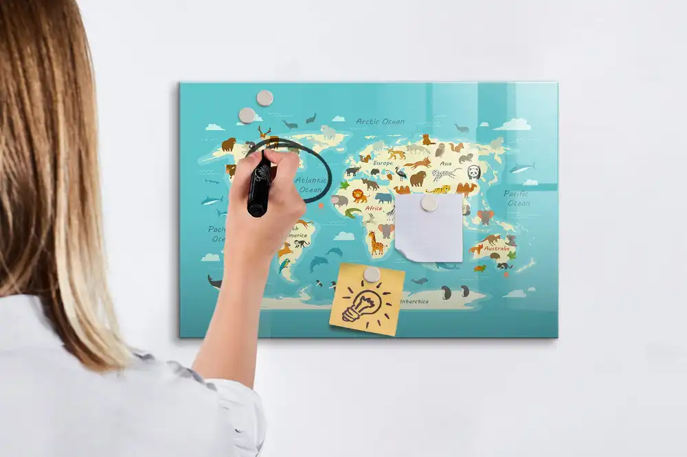 Magnetická kreslící tabule pro děti s motivem zvířat světa