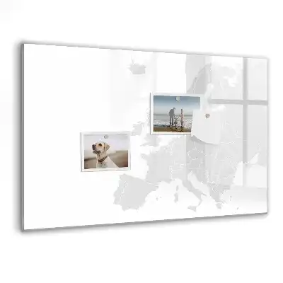 Magnetická kreslicí tabule s mapou Evropy