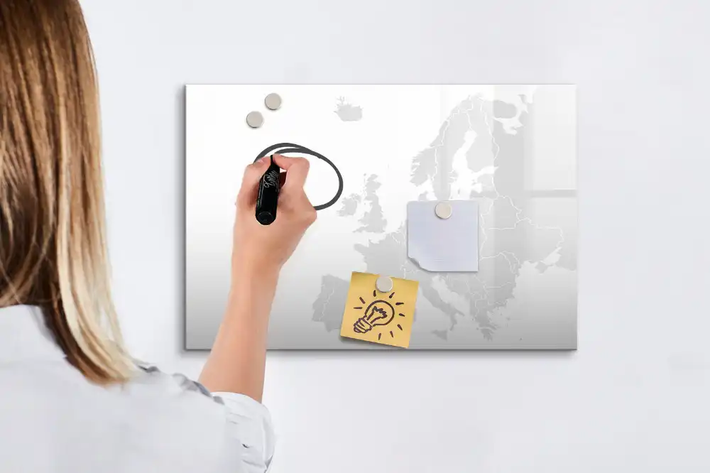 Magnetická kreslicí tabule s mapou Evropy