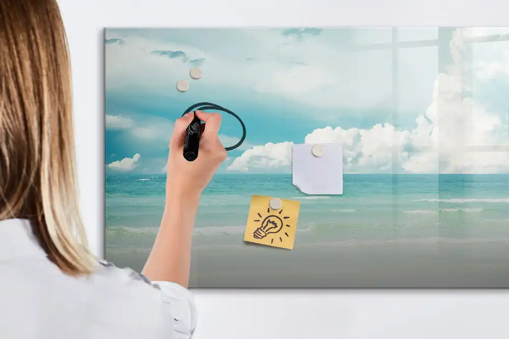 Dětská magnetická kreslící tabule s motivem mořského horizontu