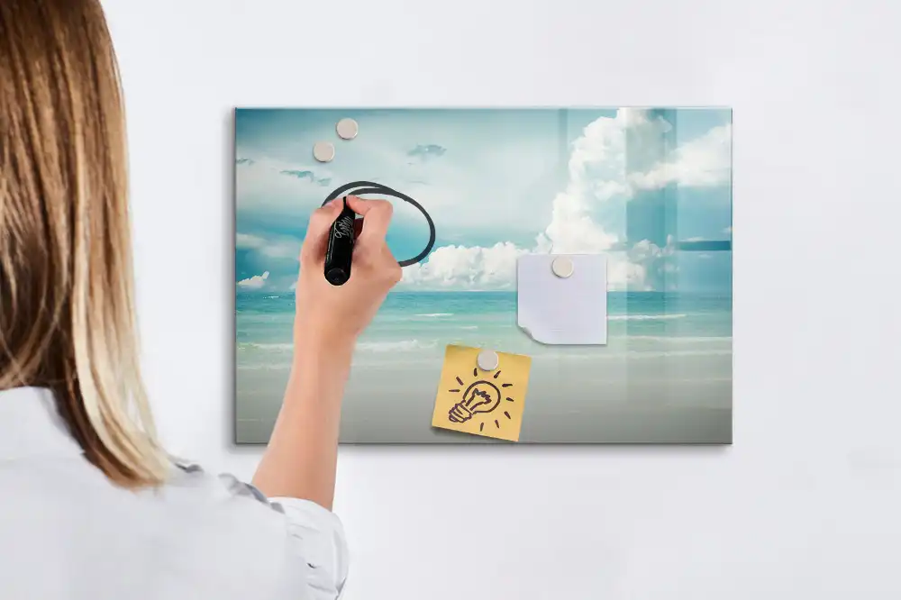 Dětská magnetická kreslící tabule s motivem mořského horizontu