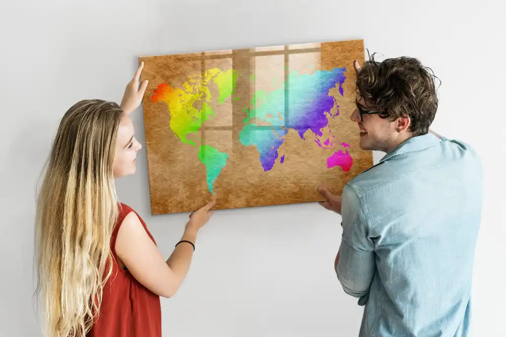 Magnetická kreslící tabulka pro děti ve tvaru zeměkoule