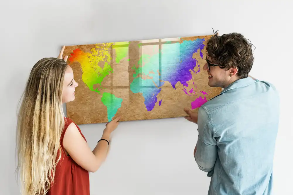 Magnetická kreslící tabulka pro děti ve tvaru zeměkoule