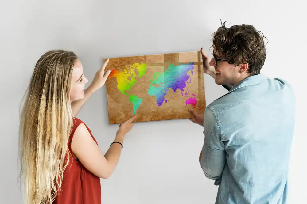 Magnetická kreslící tabulka pro děti ve tvaru zeměkoule