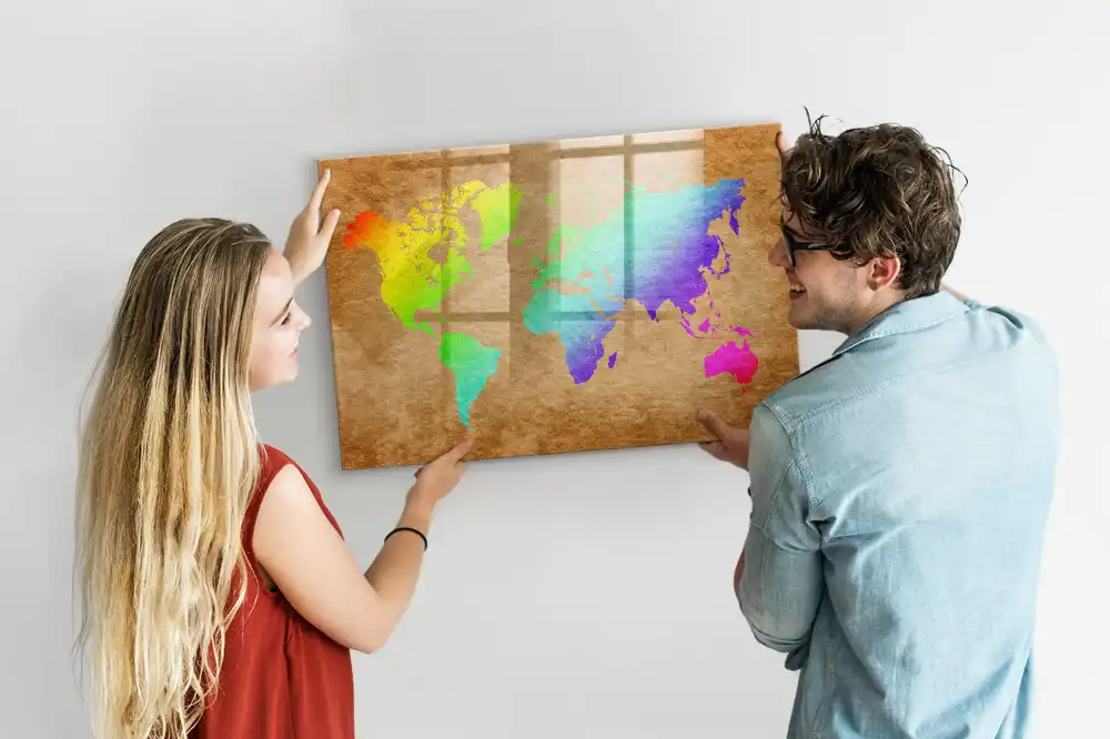 Magnetická kreslící tabulka pro děti ve tvaru zeměkoule