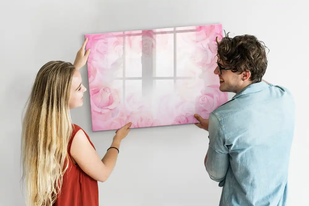 Magnetická tabule na kreslení s motivem abstraktní malby růží