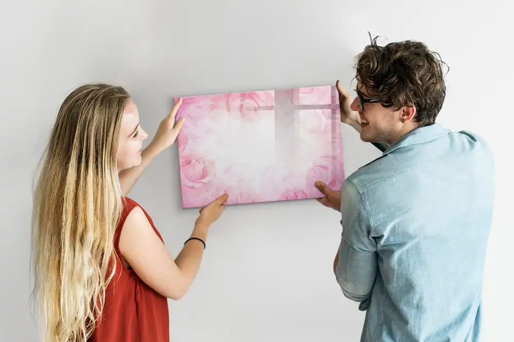 Magnetická tabule na kreslení s motivem abstraktní malby růží