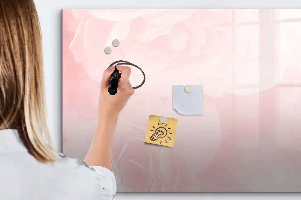 Magnetická kreslící tabule pro děti Kvetoucí růžová zahrada