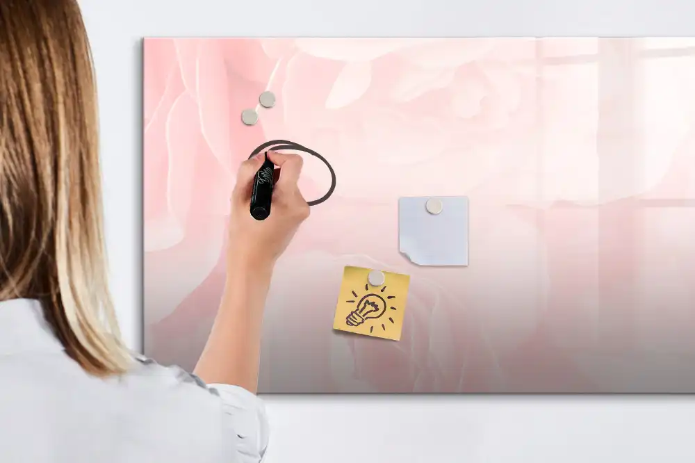 Magnetická kreslící tabule pro děti Kvetoucí růžová zahrada