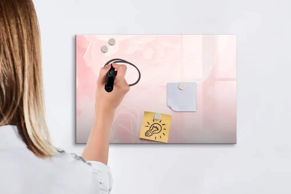 Magnetická kreslící tabule pro děti Kvetoucí růžová zahrada