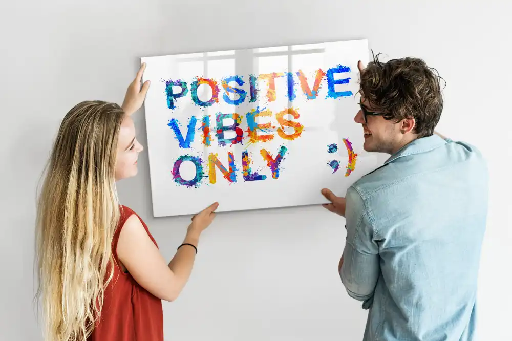 Magnetická kreslicí tabulka s motivačním sloganem