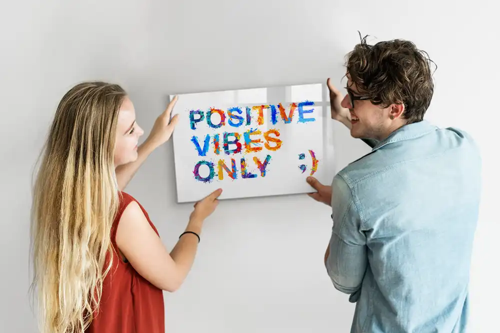 Magnetická kreslicí tabulka s motivačním sloganem