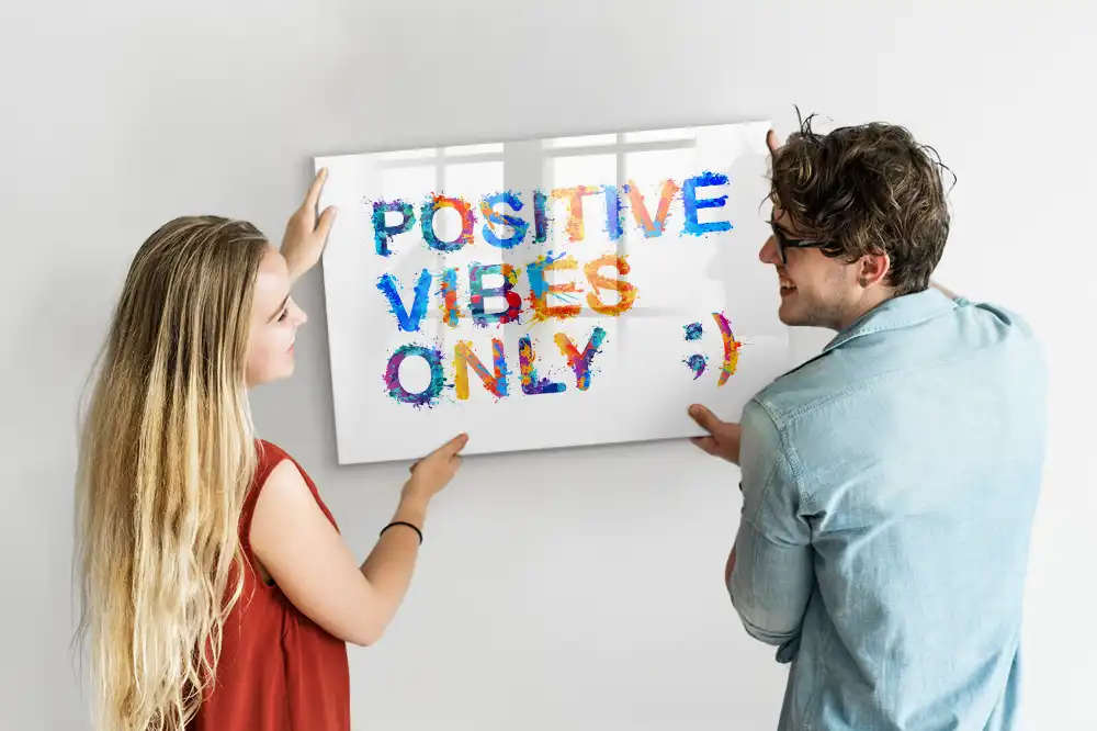 Magnetická kreslicí tabulka s motivačním sloganem