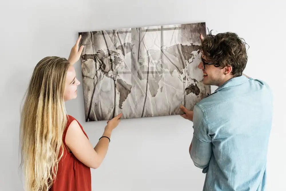 Dětská magnetická kreslící tabule s mapou světa