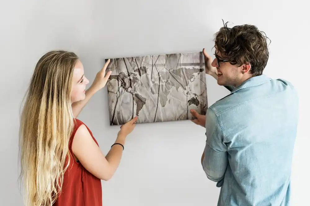 Dětská magnetická kreslící tabule s mapou světa