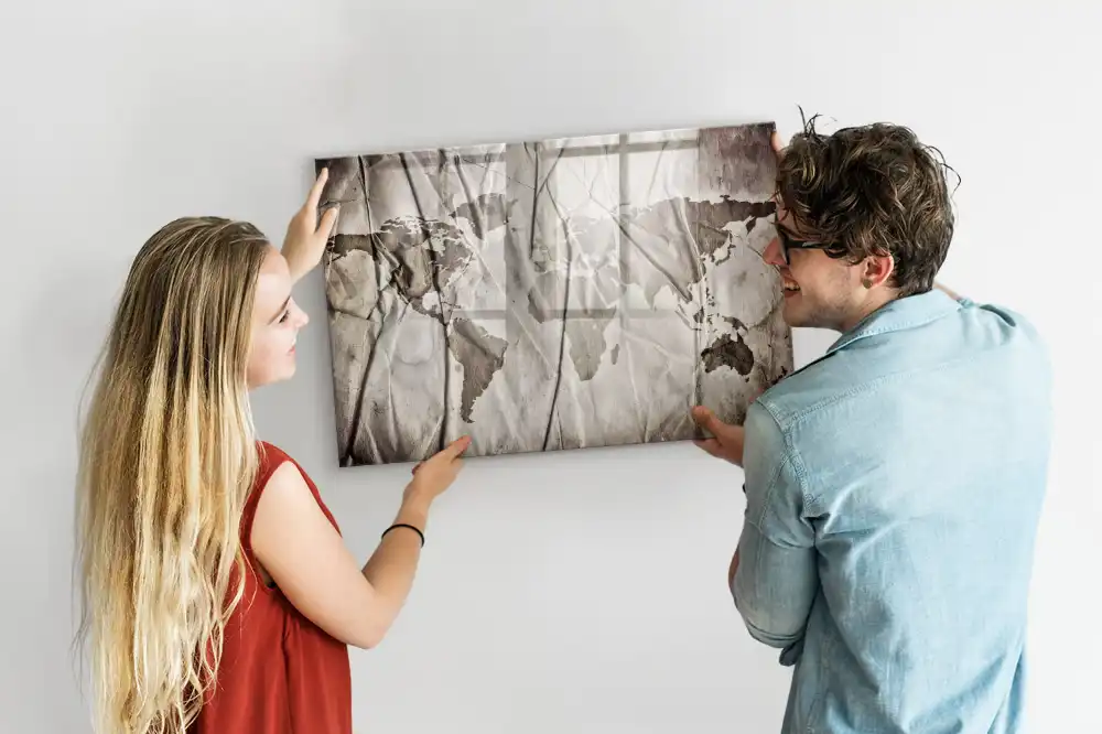 Dětská magnetická kreslící tabule s mapou světa
