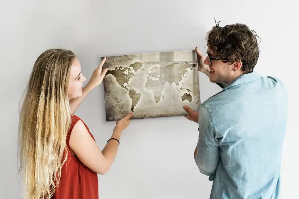 Magnetická kreslící tabule mapa světa