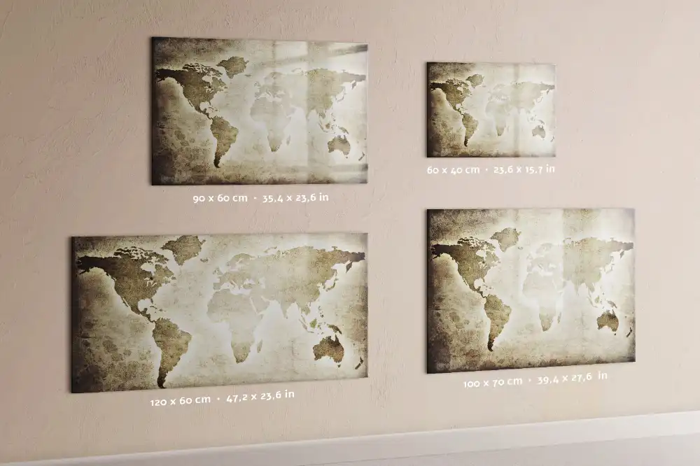 Magnetická kreslící tabule mapa světa