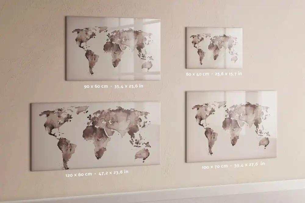 Magnetická kreslící tabule pro děti s mapou světa