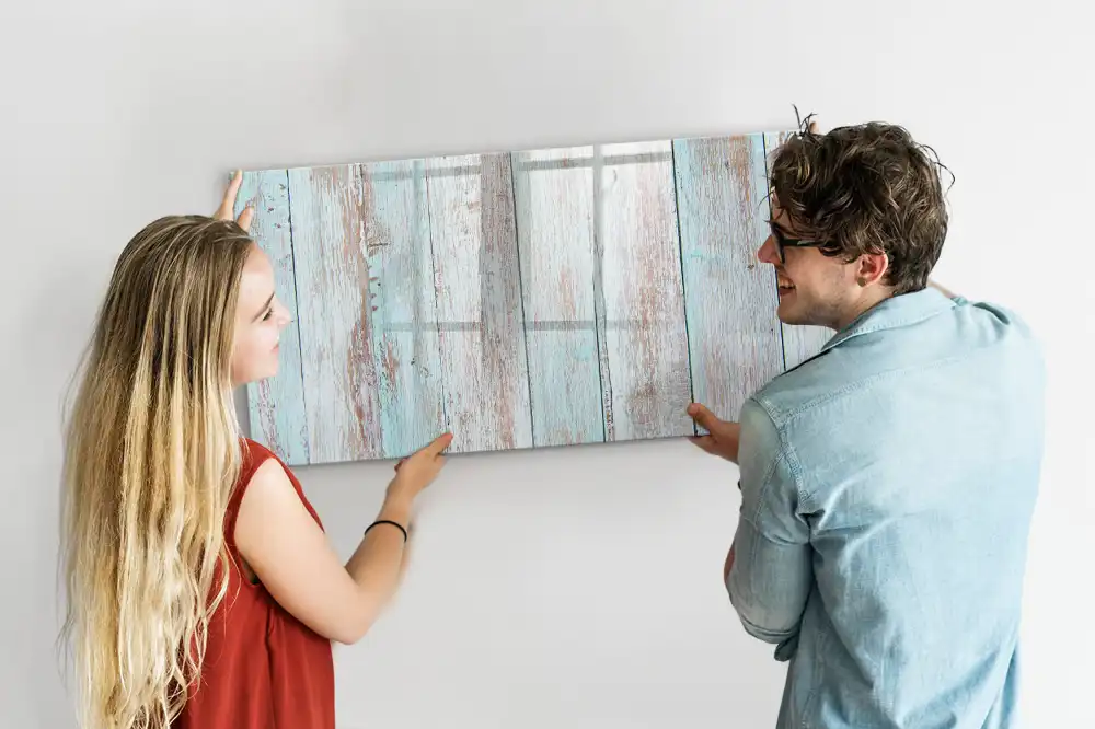 Dětská magnetická kreslící tabule ze dřeva v pastelových barvách