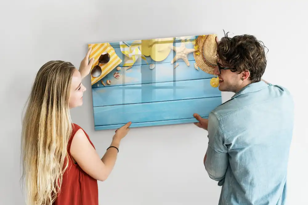 Magnetická kreslící tabulka s plážovými doplňky