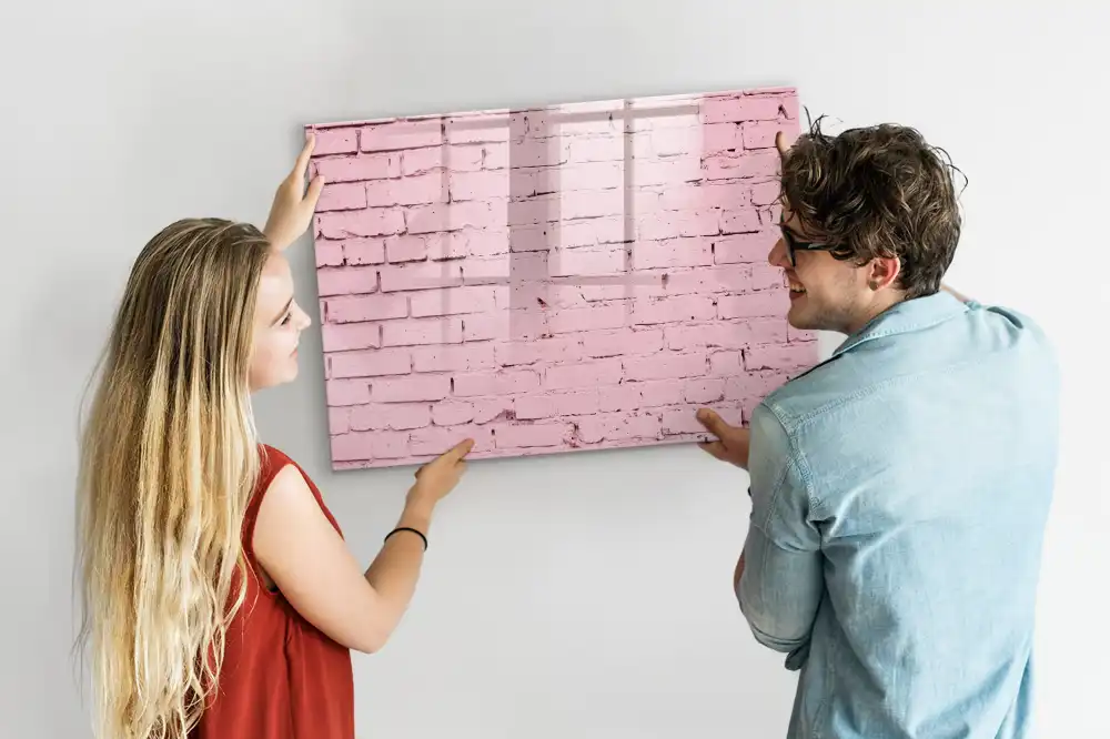 Magnetická kreslící tabule pro děti v designu červených cihel