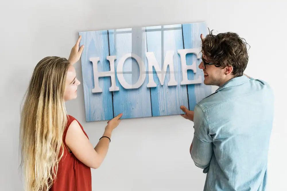 Magnetická kreslící tabule pro děti s motivem Home Sweet Home