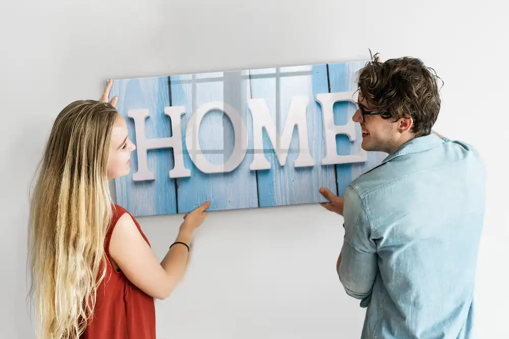 Magnetická kreslící tabule pro děti s motivem Home Sweet Home