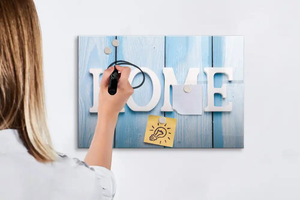 Magnetická kreslící tabule pro děti s motivem Home Sweet Home