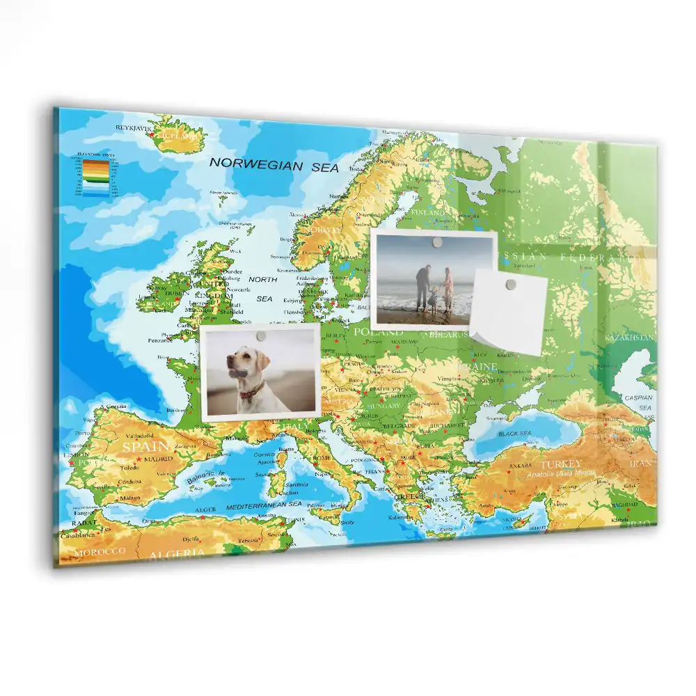Magnetická kreslící tabule mapa světa