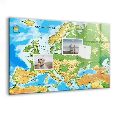 Magnetická kreslící tabule mapa světa