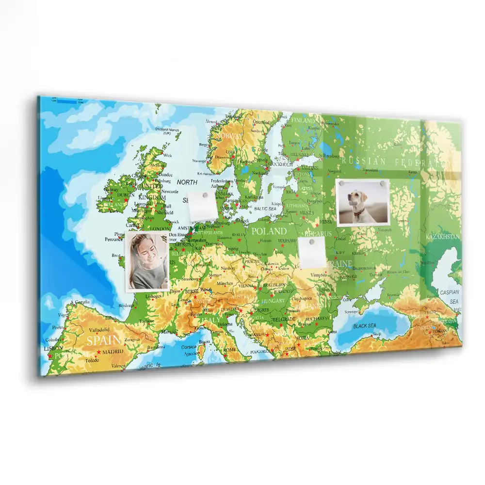 Magnetická kreslící tabule mapa světa