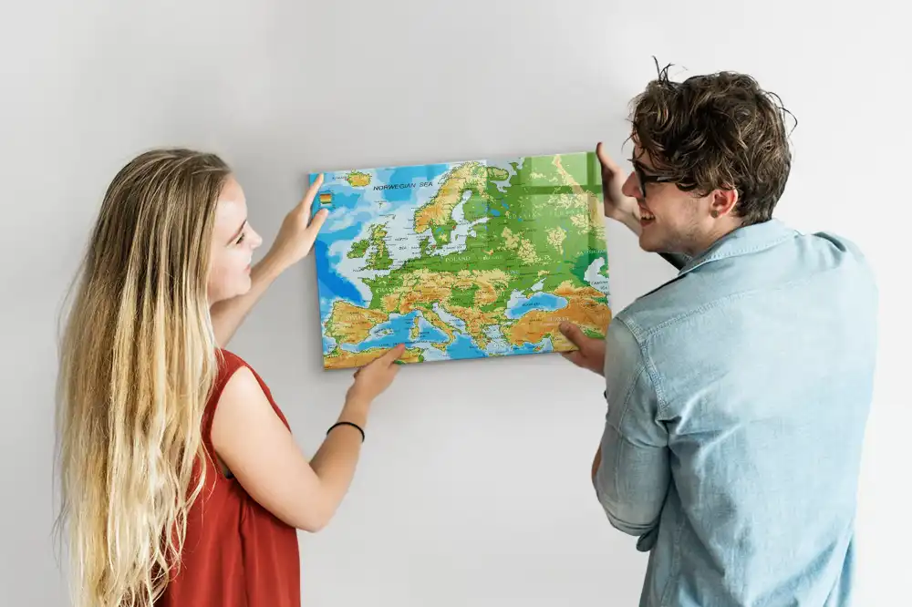 Magnetická kreslící tabule mapa světa