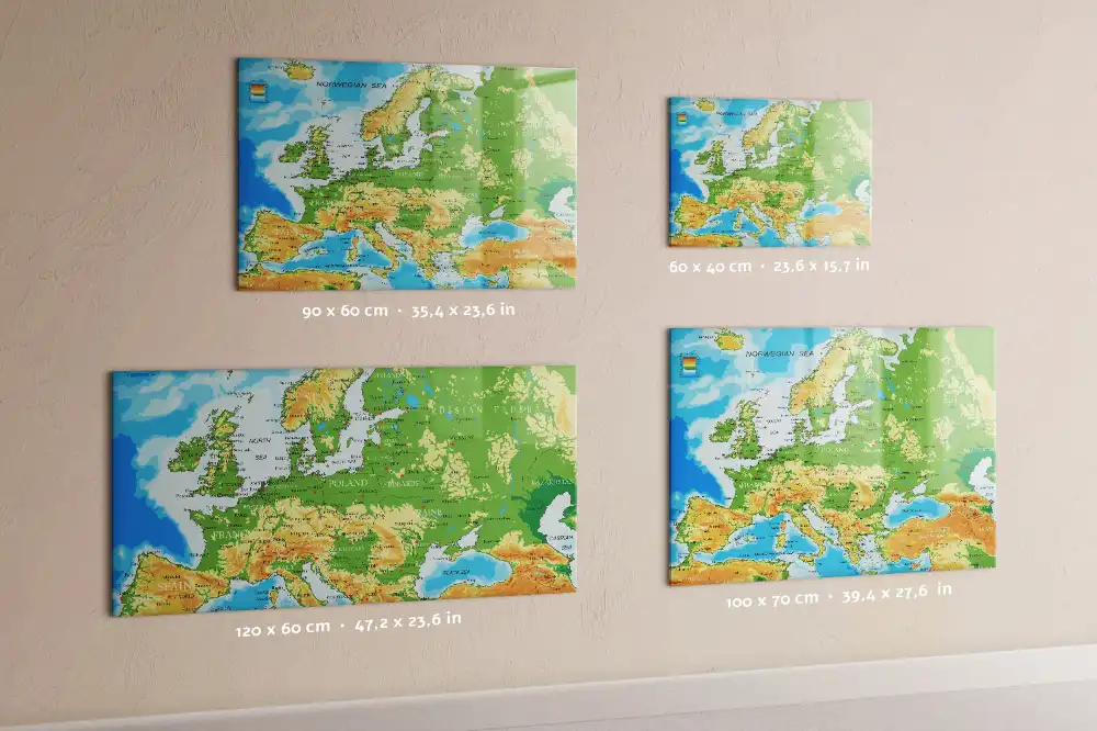 Magnetická kreslící tabule mapa světa