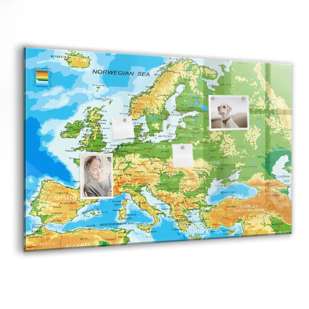 Magnetická kreslící tabule mapa světa
