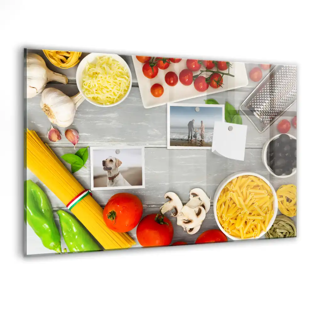 Magnetická kreslící tabule pro děti s motivem kulinářských ingrediencí