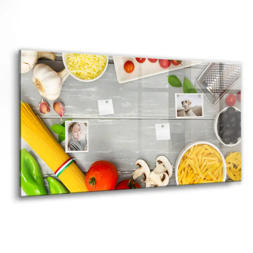 Magnetická kreslící tabule pro děti s motivem kulinářských ingrediencí
