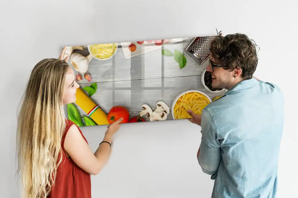 Magnetická kreslící tabule pro děti s motivem kulinářských ingrediencí