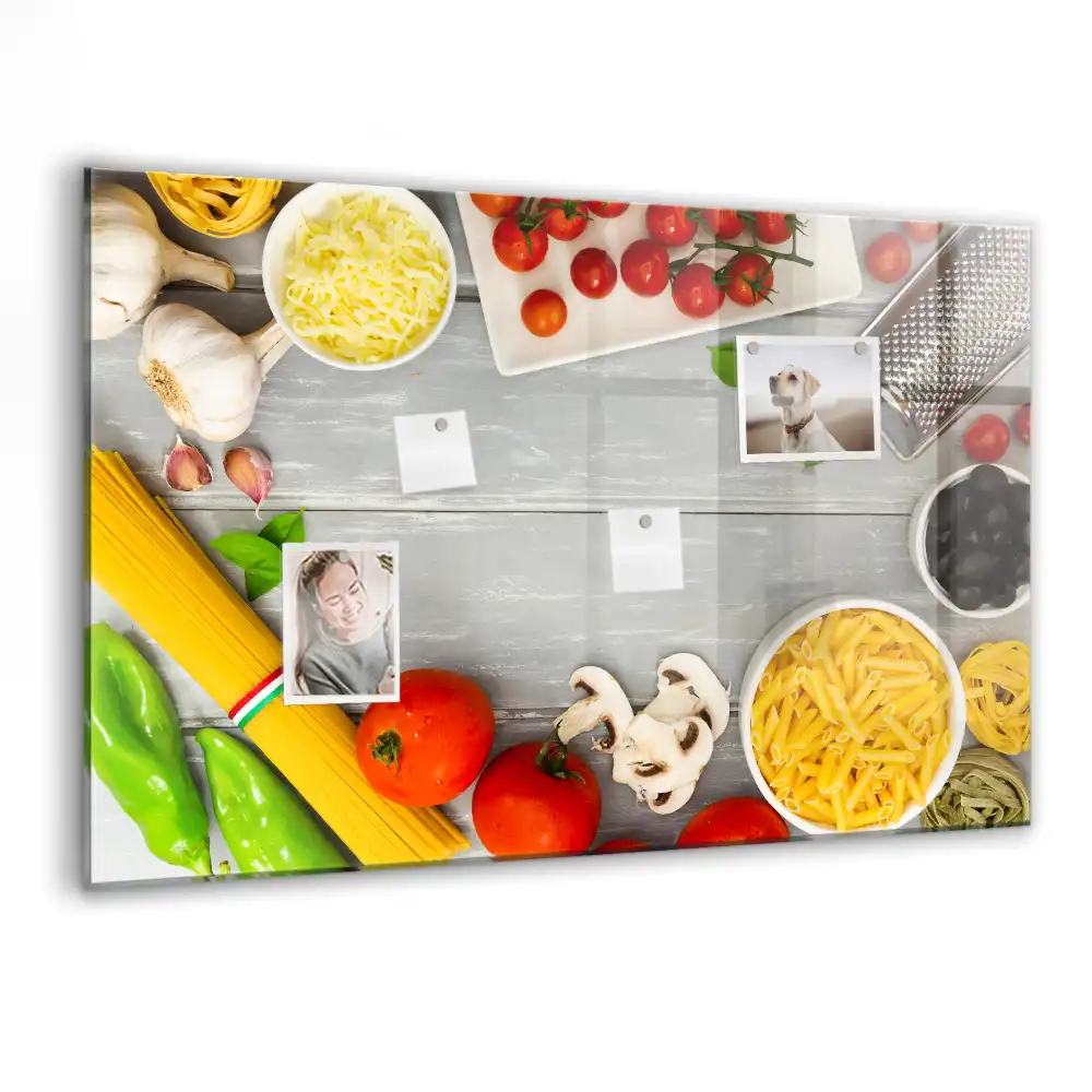Magnetická kreslící tabule pro děti s motivem kulinářských ingrediencí